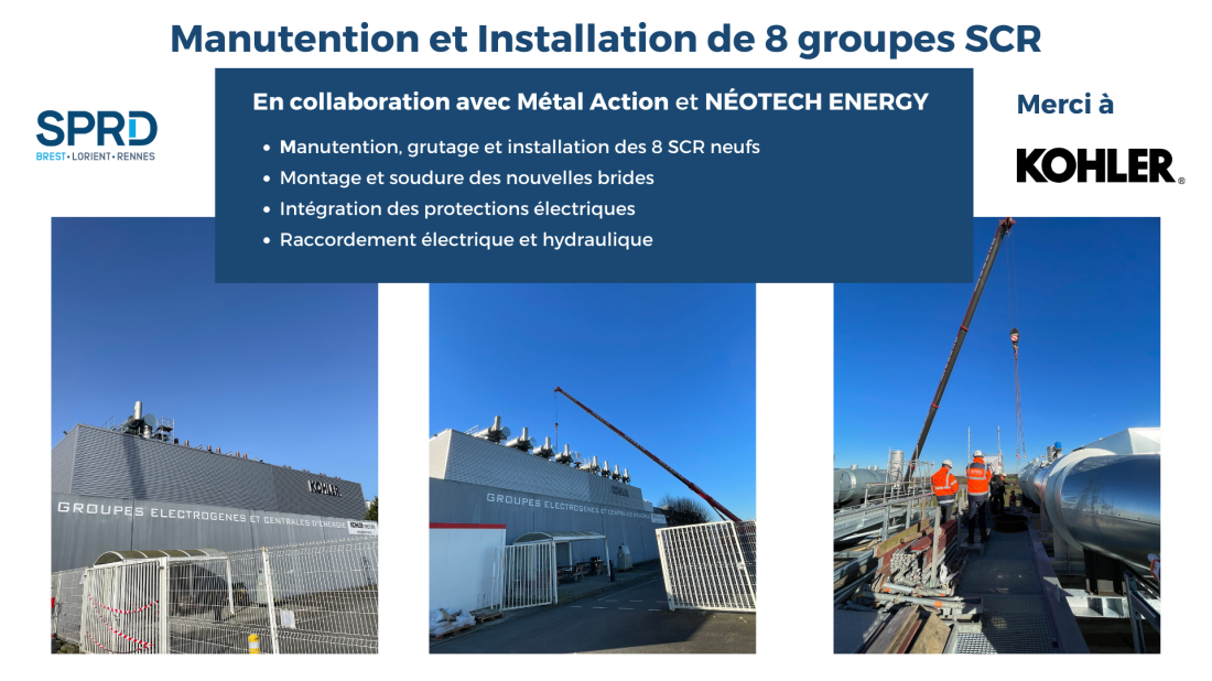 Manutention et Installation de 8 groupes SCR