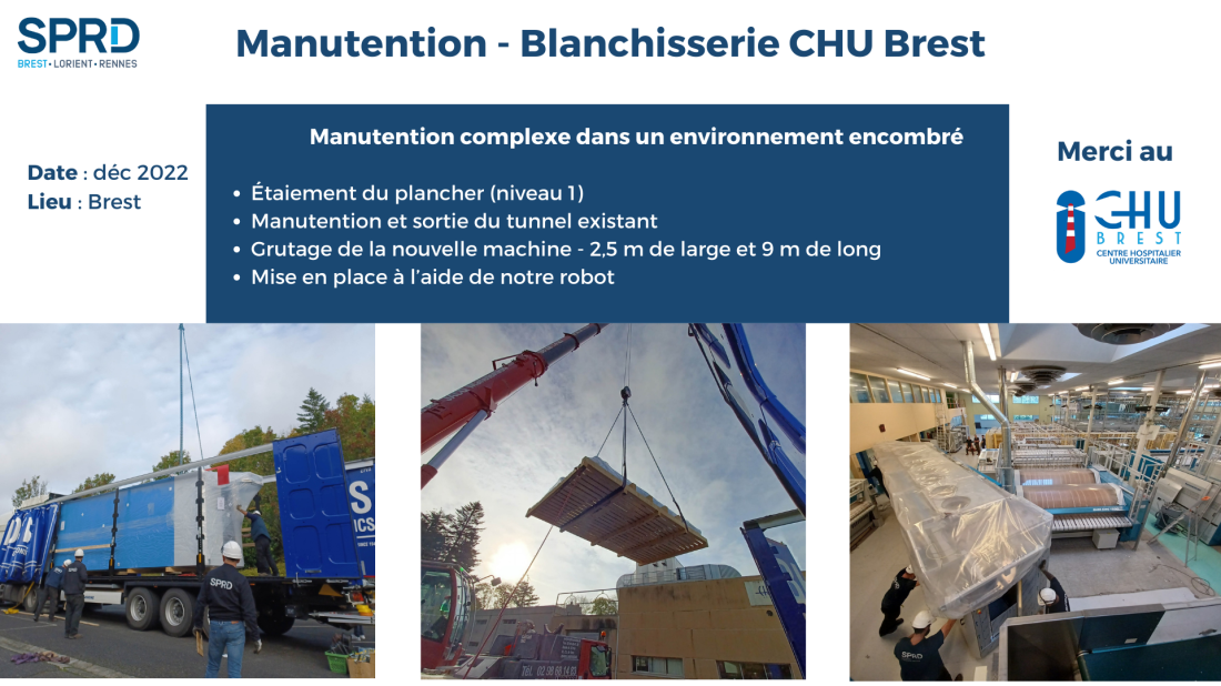 Manutention - Blanchisserie CHU Brest