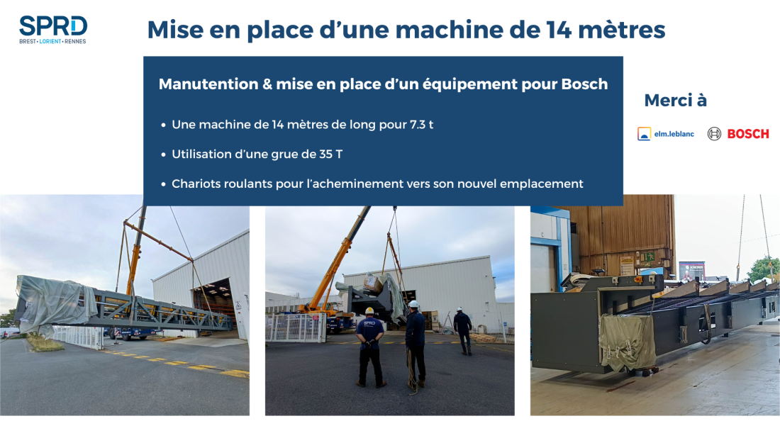 Mise en place d’une machine de 14 mètres chez Bosch