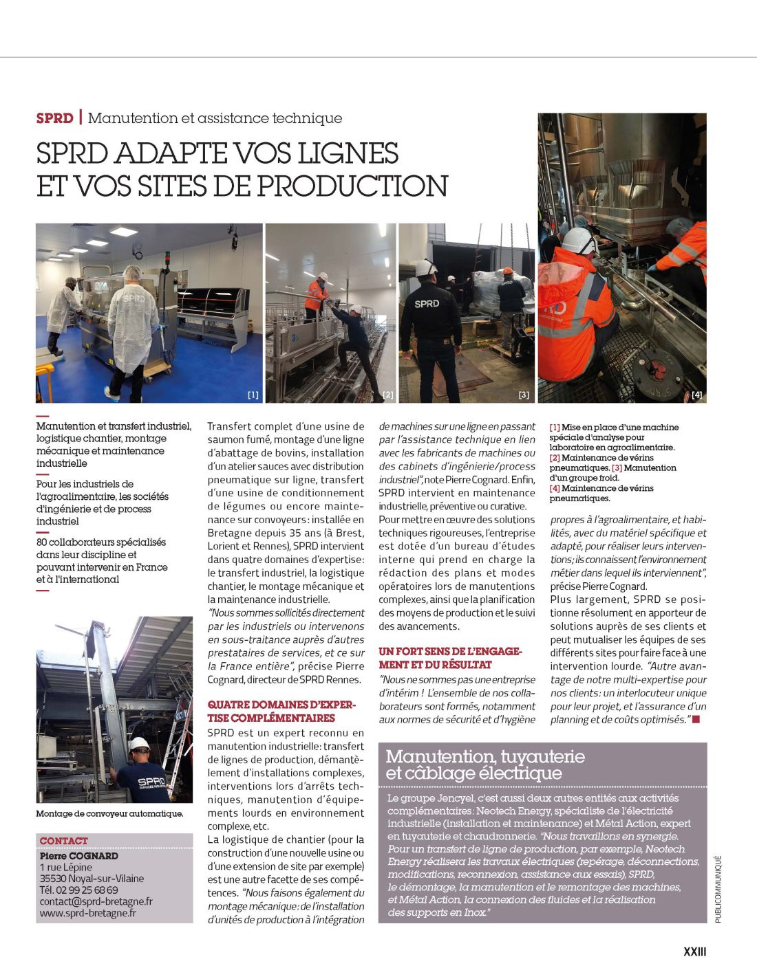 SPRD adapte vos lignes et vos sites de production